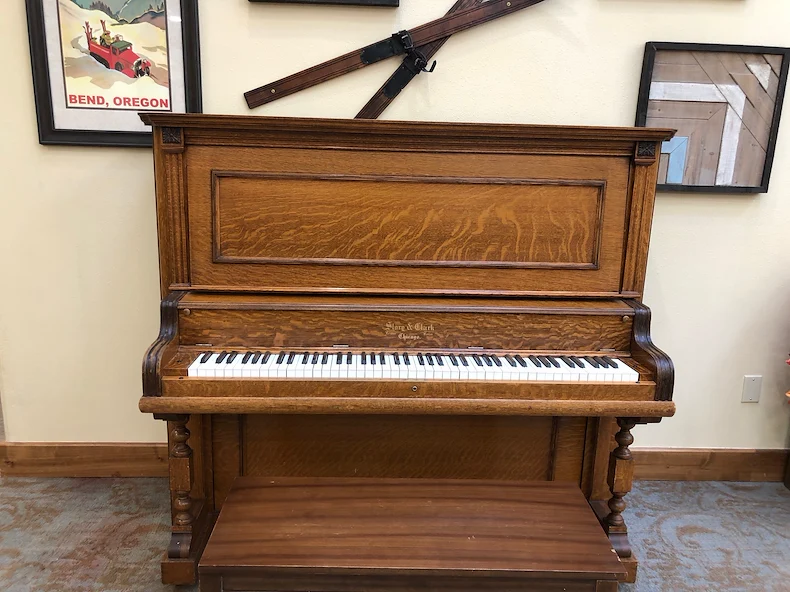Delight in the sounds from our house piano.