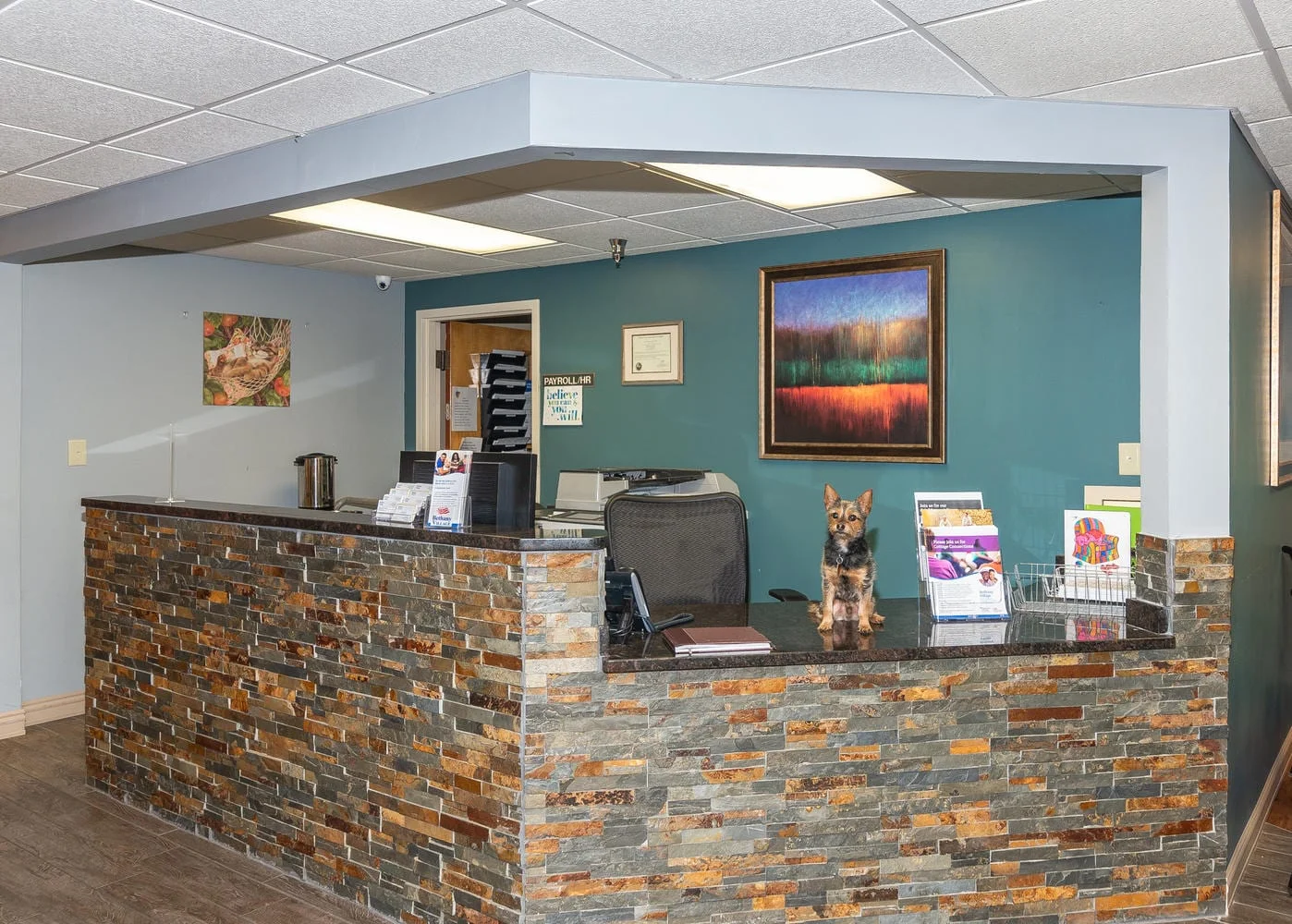 Bethany Village Assisted Senior Living and Respite Care in Indianapolis, IN front desk reception area