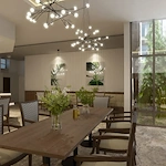 Ovation Heartwood Preserve Senior Living in Omaha, Nebraska dining room