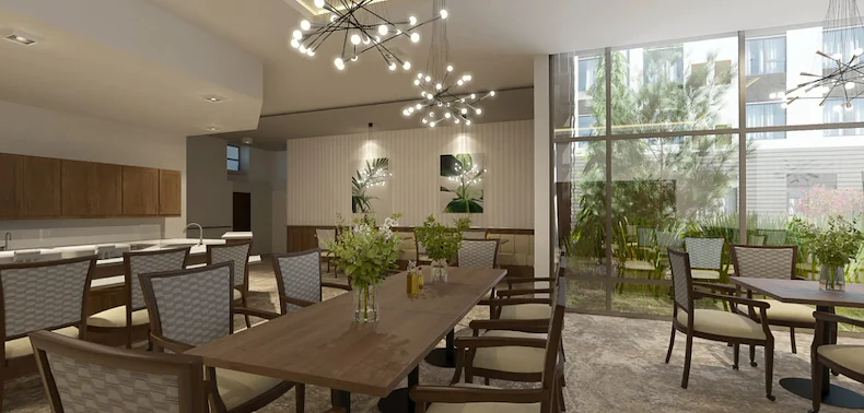 Ovation Heartwood Preserve Senior Living in Omaha, Nebraska dining room