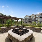 Fairview Estates Gracious Retirement Living Hawthorn Senior Independent Living in Hopkinton, Massachusetts rear exterior gazebo