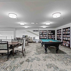 Stoneybrook Lodge Gracious Retirement Living Hawthorn Senior Independent Living in Corvallis, Oregon game room billiards table