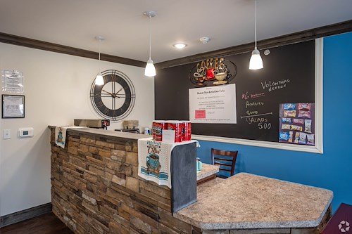 Active adult living and independent living at Beaver Run Senior Apartments in Brighton Township, PA, coffee shop