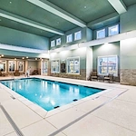 Indoor swimming pool at The Vincent Senior Living Community