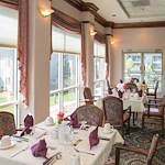 Las Fuentes Resort Village senior living in Prescott, AZ offering independent living, assisted living, and memory care, formal dining room
