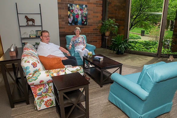 Atrium area to enjoy the courtyard from inside