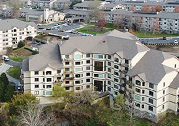 Ascension Living Alexian Village Tennessee Senior Living, independent living, assisted living, memory care, and continuing care retirement community (CCRC) in Signal Mountain, TN, rear exterior