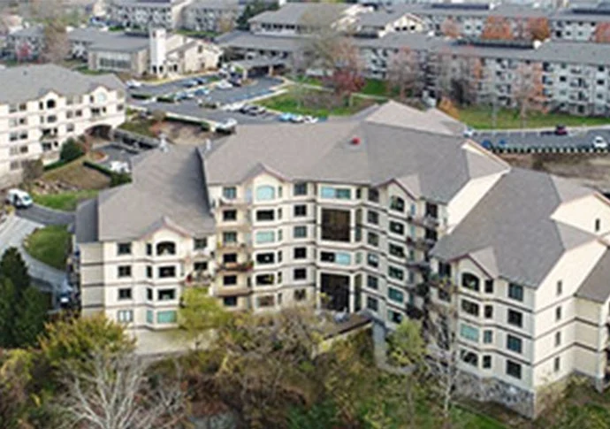 Ascension Living Alexian Village Tennessee Senior Living, independent living, assisted living, memory care, and continuing care retirement community (CCRC) in Signal Mountain, TN, rear exterior
