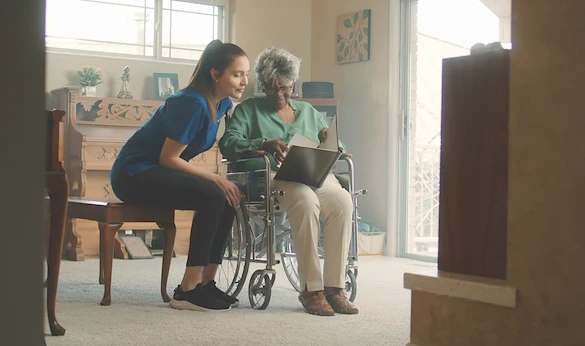 Assisting Hands Fremont, non-medical home care services in Newark, CA, serving Alameda County, caregiver providing a listening ear