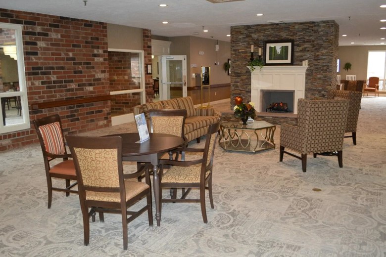 Zionsville Meadows Assisted Senior Living in Indiana community room