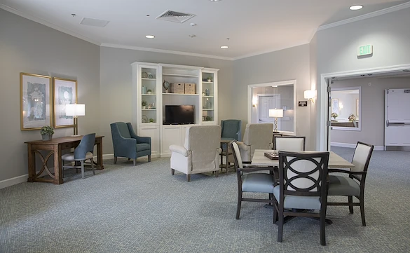 Dublin Glenn Memory Care in Ohio common sitting area