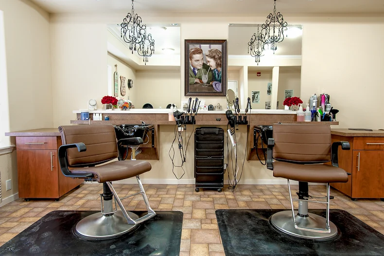 Scholl Canyon Estates Gracious Retirement Living Hawthorn Senior Independent Living in Glendale, California beauty hair salon