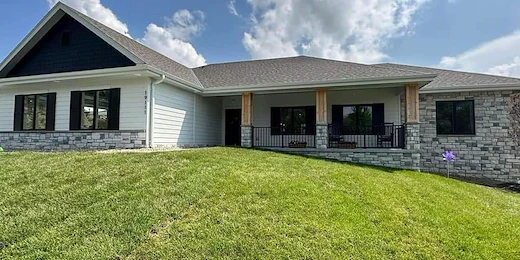 Legato Living Residential Memory Care at Five Fountains senior living community offering assisted living, memory care, adult day services, and respite care in Elkhorn, NE, front exterior