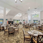 The Lodge at Wake Forest Gracious Retirement Living Hawthorn Senior Independent Living in Wake Forest, North Carolina dining room