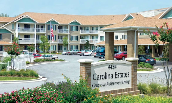 Carolina Estates Gracious Retirement Living Hawthorn Senior Independent Living in Greensboro, North Carolina front exterior