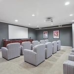 Media/activities room at the Waters of Edina 