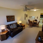 Living Room-Kitchen view