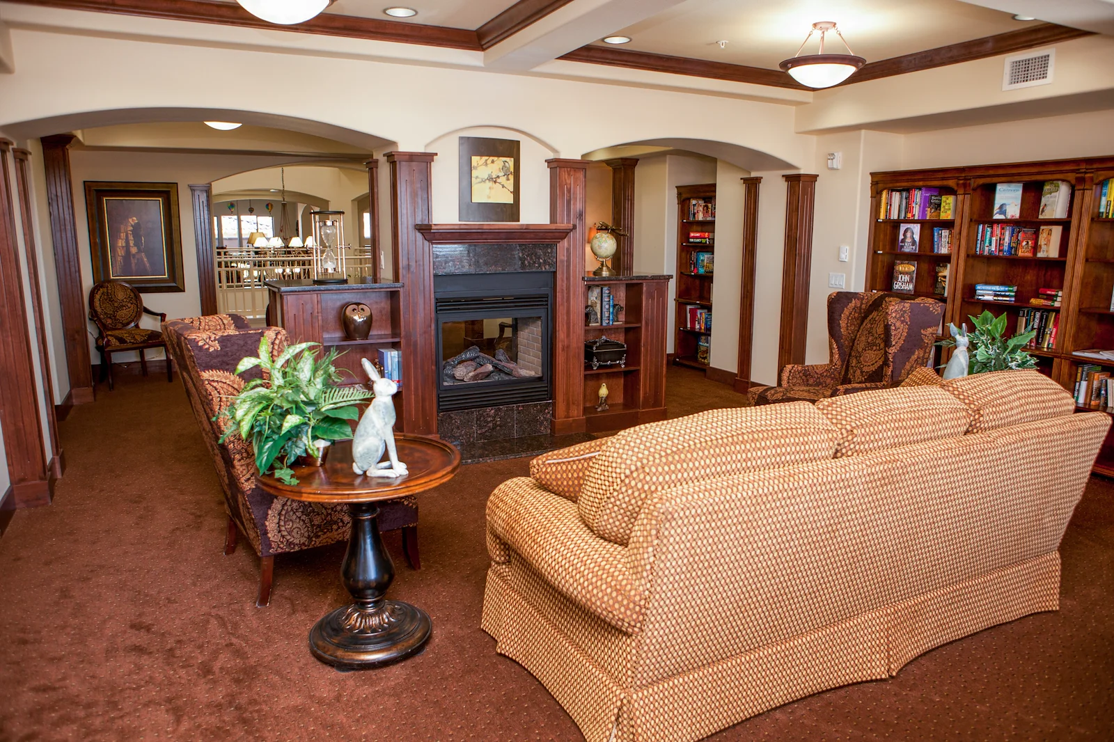 The Rio Grande Gracious Retirement Living Hawthorn Senior Independent Living in Rio Rancho fireplace