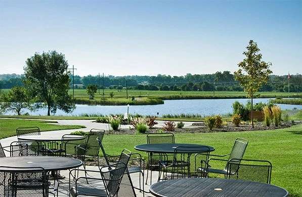 View of the Lake in front of Oxbow 