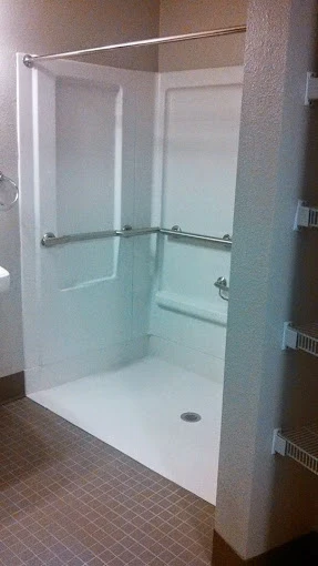 Elsie Mason Manor independent living apartment shower