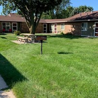 Suncrest Village independent senior living apartments in Newton, Iowa front exterior