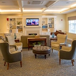 Pomeroy Living Northville sitting area with tv