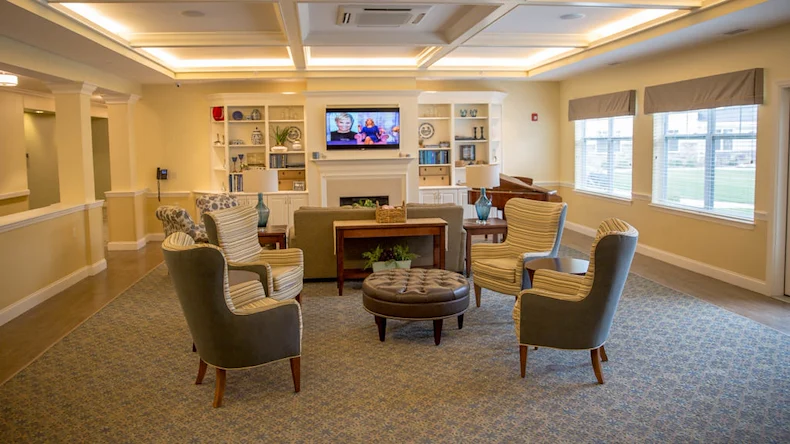 Pomeroy Living Northville sitting area with tv