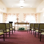 Willow Creek Gracious Retirement Living Hawthorn Senior Independent Living in Chesapeake, Virginia religious chapel gathering room