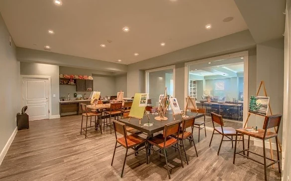 Arts and crafts area at Verena at Leander Senior Living