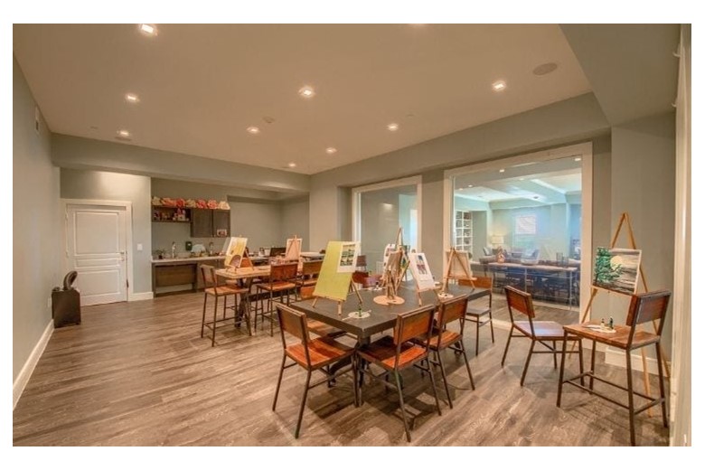 Arts and crafts area at Verena at Leander Senior Living