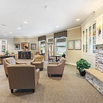Assisted living and memory care at Belleview Heights Senior Living in Aurora, CO, community living room