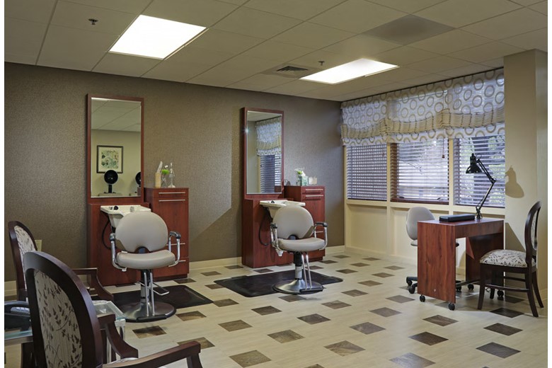 Pruitthealth lifestyle senior community Christian City Assisted Living Center in Union City, Georgia beauty hair salon