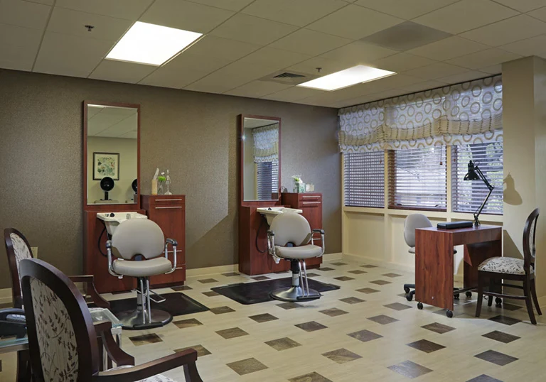 Pruitthealth lifestyle senior community Christian City Assisted Living Center in Union City, Georgia beauty hair salon
