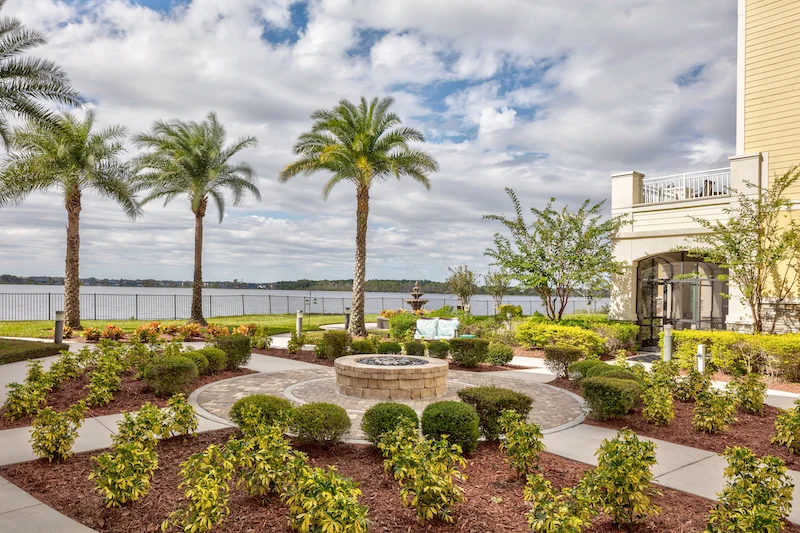 Sonata Windermere Assisted Senior Living in FL ocean view and rear landscaping