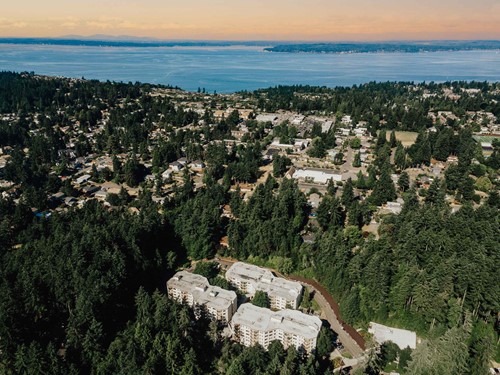 Birds Eye view of Cristwood Park and its Activity Center!