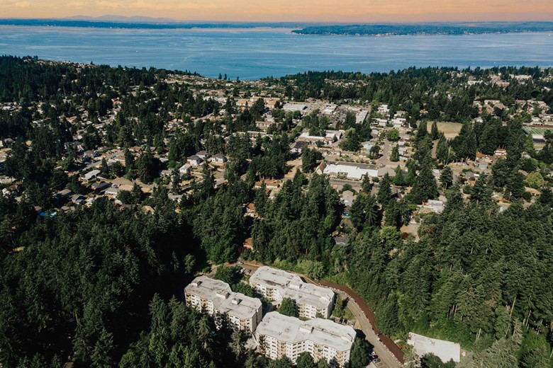 Birds Eye view of Cristwood Park and its Activity Center!