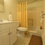 Clinton Villa Independent Living apartment bathroom