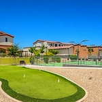 Putting green & two pickleball courts
