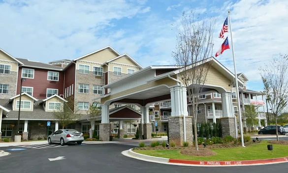Ashwood Meadows Independent Living Hawthorn Senior Living in Johns Creek, Georgia front exterior