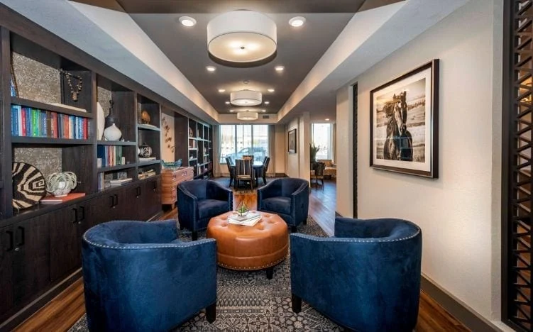 Lounge area at Verena at Gilbert Senior Living 