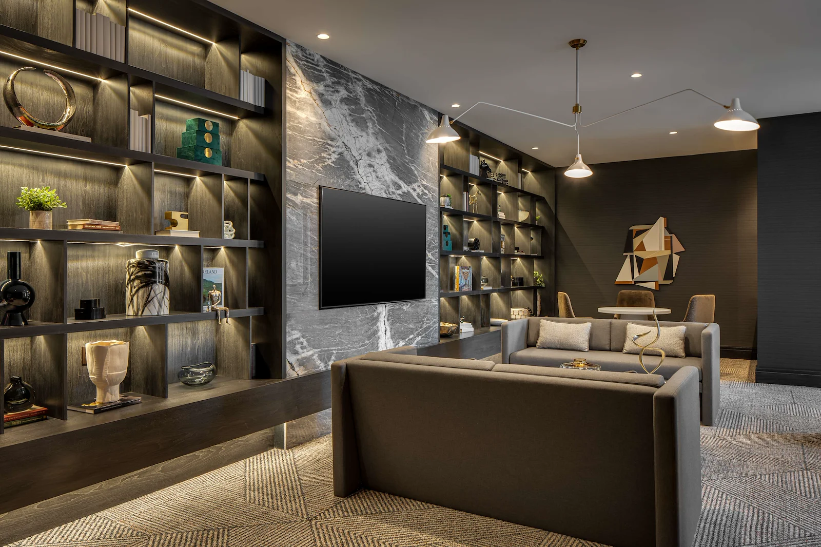 Allegro Fort Lauderdale, senior living community in Fort Lauderdale, FL, offering independent living, assisted living, memory care, and respite care, cozy seating area for socializing or watching tv