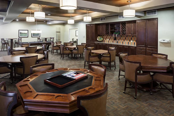 Franklin Park at Sonterra game room with a billiards and a poker table