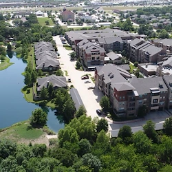 Active adult living and independent living at Watercrest at Mansfield in Mansfield, TX, exterior overview