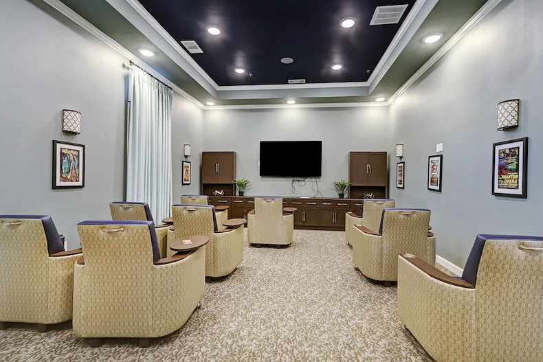 Media/Activities area for the Pinnacle Grove Senior Living Residents