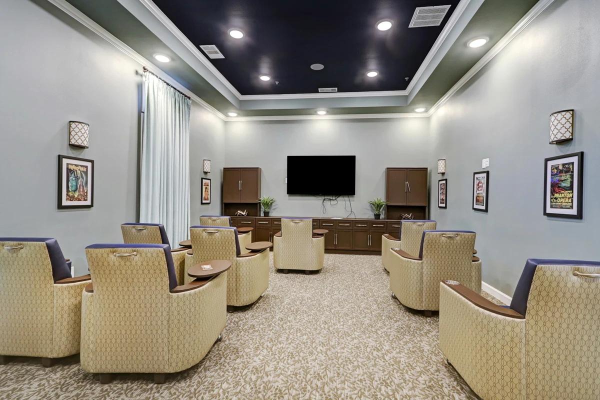 Media/Activities area for the Pinnacle Grove Senior Living Residents