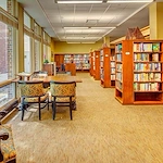 Covenant Living at The Holmstad in Batavia, IL, library