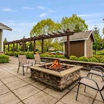 Glenmoore Gracious Retirement Living Hawthorn Senior Independent Living in Happy Valley, Oregon rear exterior patio firepit