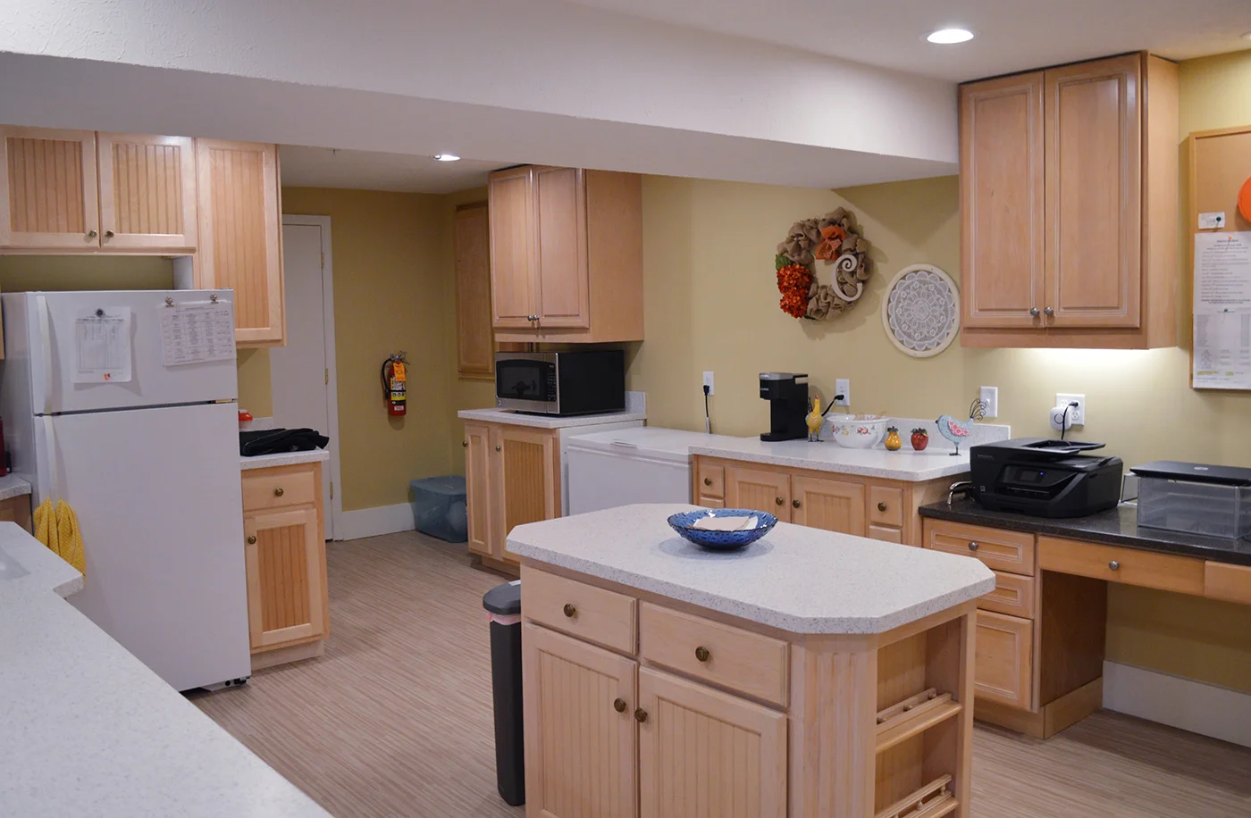 Legato Living Residential Memory Care at Legacy senior living community offering assisted living, memory care, adult day services, and respite care in Omaha, NE, community kitchen