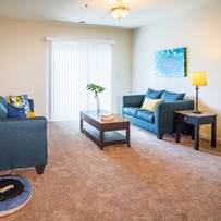 Senior living with spacious rooms 