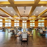 Aberdeen Crossings by New Perspective, senior living community offering assisted living in Highland Heights, OH, dining room